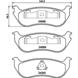 Brake Pad Set MINTEX MDB2537 05083882AD