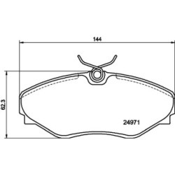 Brake Pad Set MINTEX MDB2564 for RENAULT AVANTIME ESPACE