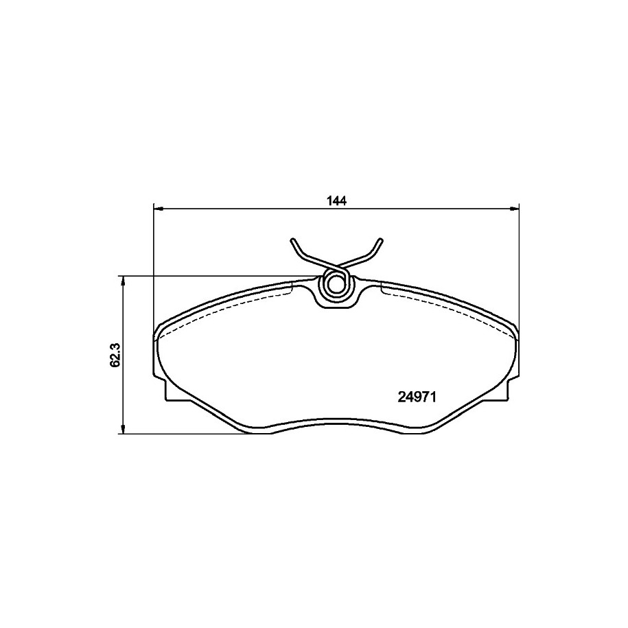 Brake Pad Set MINTEX MDB2564 for RENAULT AVANTIME ESPACE