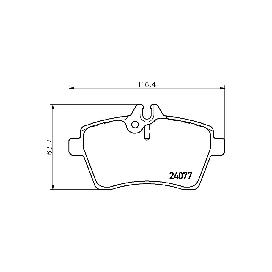 Brake Pad Set MINTEX MDB2685 for MERCEDES A-CLASS B-CLASS