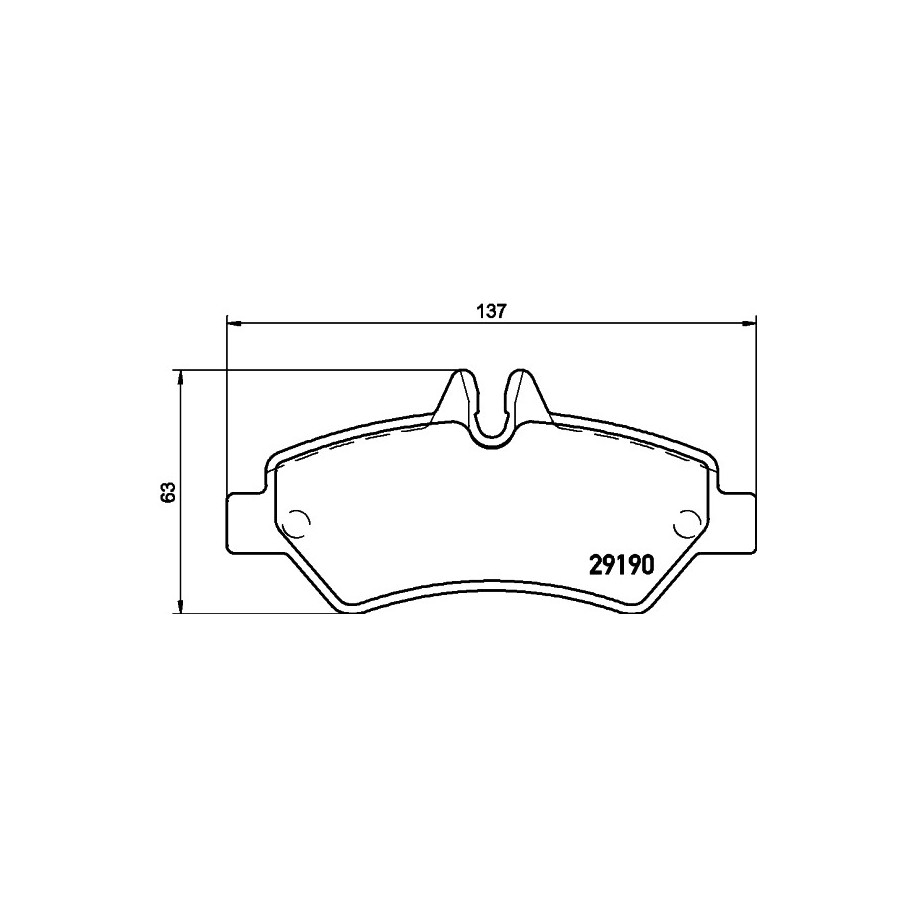 Brake Pad Set MINTEX MDB2802 for DODGE FREIGHTLINER MERCEDES VW
