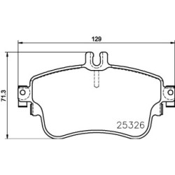 Brake Pad Set MINTEX MDB3246 for MERCEDES A-CLASS B-CLASS CLA