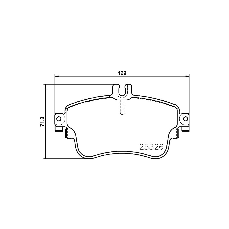 Brake Pad Set MINTEX MDB3246 for MERCEDES A-CLASS B-CLASS CLA