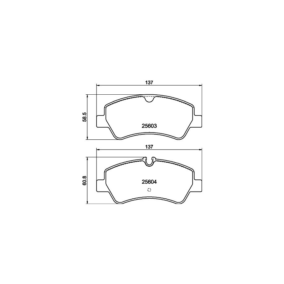 Brake Pad Set MINTEX MDB3370 for FORD TOURNEO TRANSIT