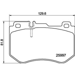 Brake Pad Set MINTEX MDB3705 for MERCEDES C-CLASS A0084201720
