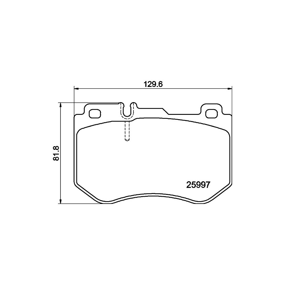 Brake Pad Set MINTEX MDB3705 for MERCEDES C-CLASS A0084201720