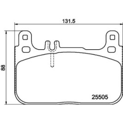 Brake Pad Set MINTEX MDB3725 for MERCEDES S-CLASS 0004203405