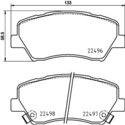 Brake Pad Set MINTEX MDB3925 for RENAULT SAMSUNG