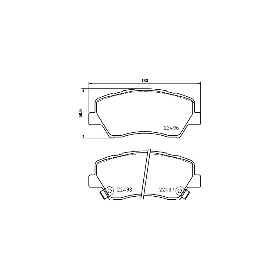 Brake Pad Set MINTEX MDB3925 for RENAULT SAMSUNG