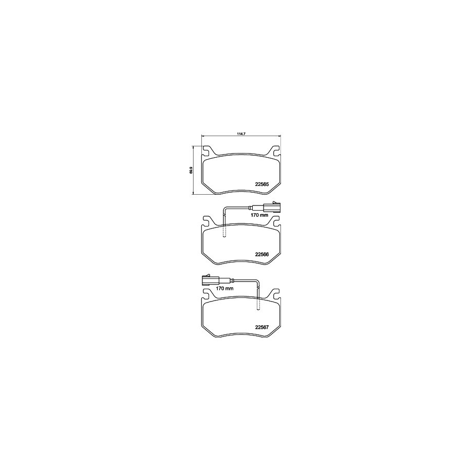 Brake Pad Set MINTEX MDB3990 for ALFA ROMEO GIULIA STELVIO