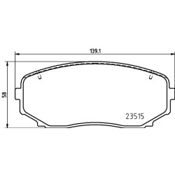 Brake Pad Set MINTEX MDB4146 for MITSUBISHI ECLIPSE OUTLANDER