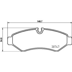 Brake Pad Set MINTEX MDB4191 for FREIGHTLINER MERCEDES SPRINTER