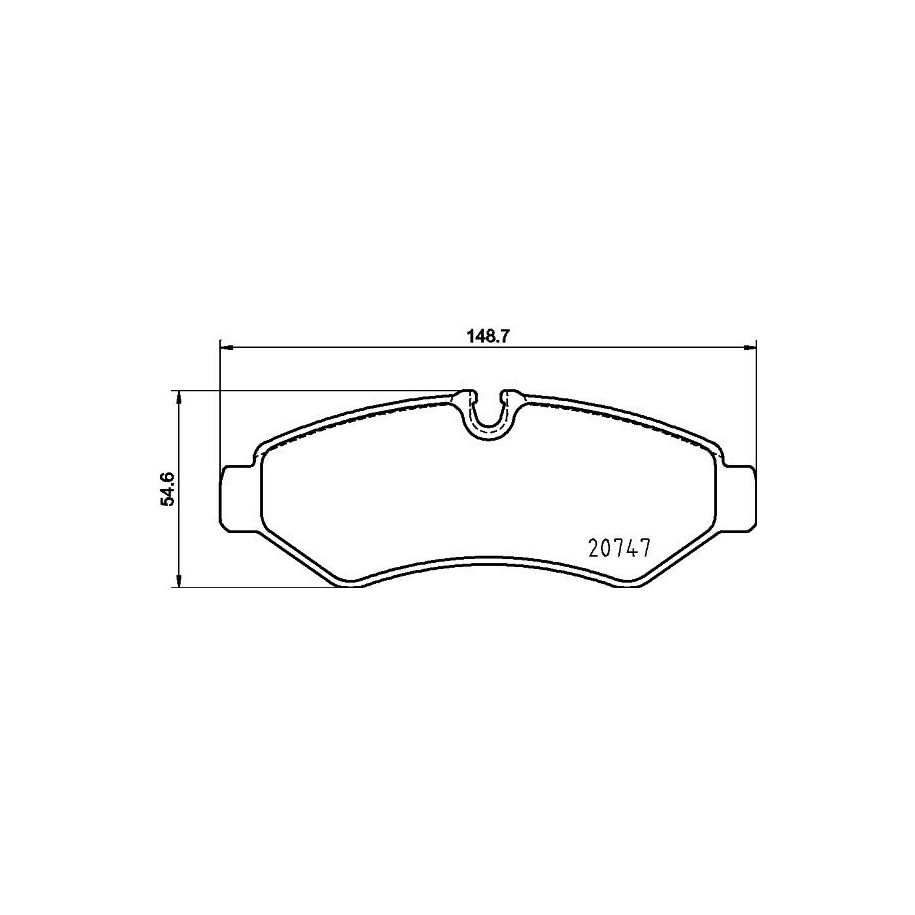 Brake Pad Set MINTEX MDB4191 for FREIGHTLINER MERCEDES SPRINTER