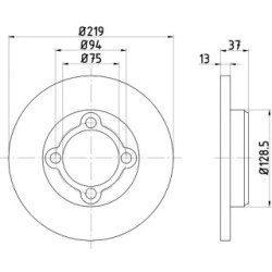 Brake Disc MINTEX MDC1026