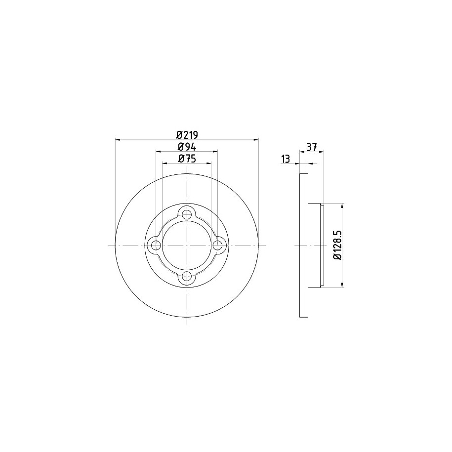 Brake Disc MINTEX MDC1026
