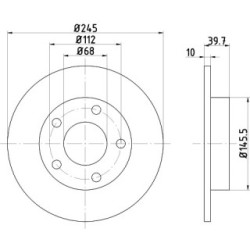Brake Disc MINTEX MDC1155