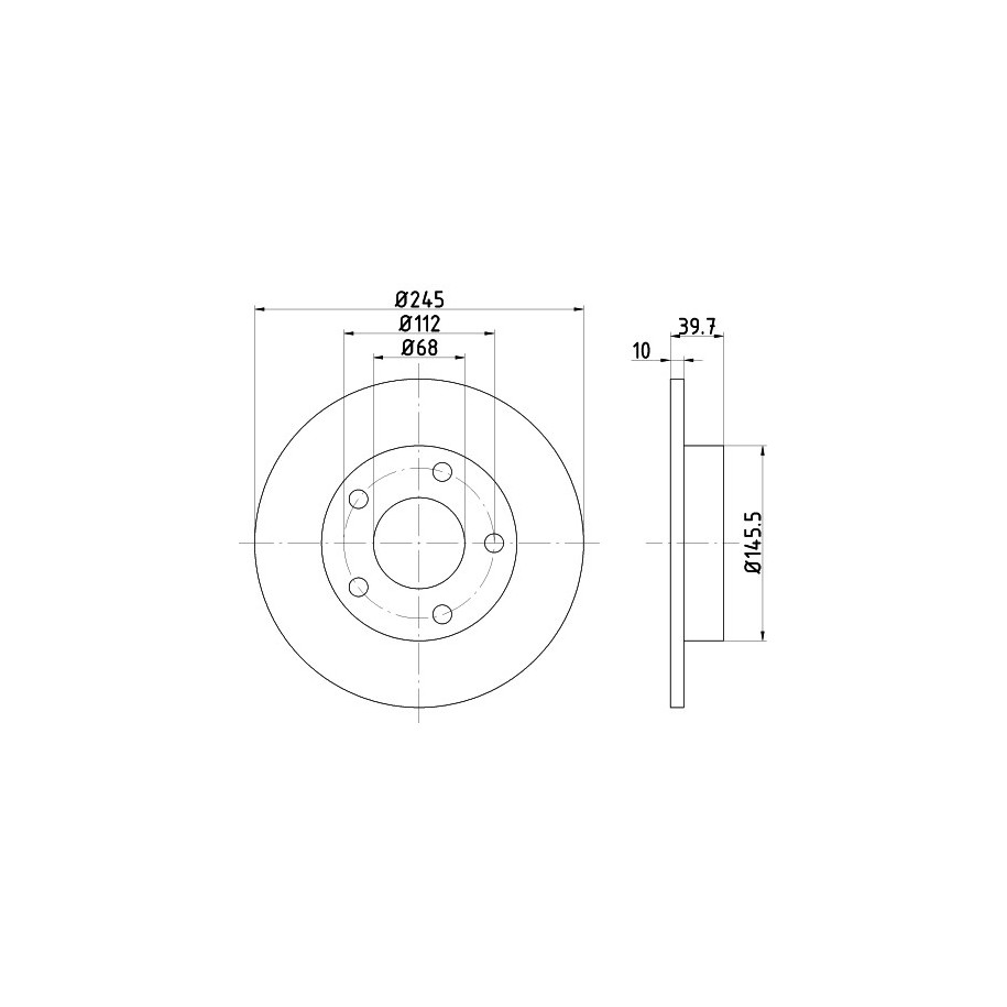 Brake Disc MINTEX MDC1155