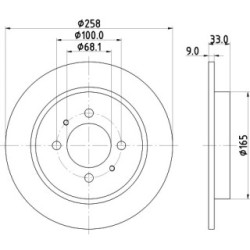 Brake Disc MINTEX MDC1205 4320654C03