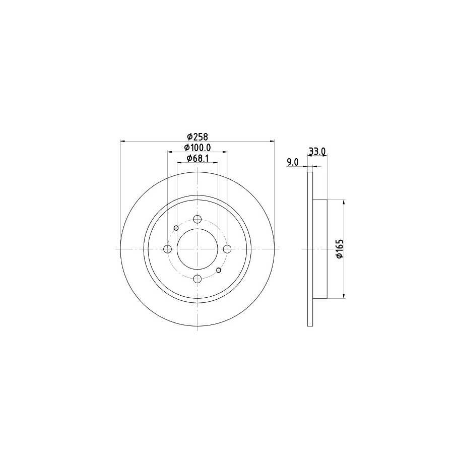Brake Disc MINTEX MDC1205 4320654C03