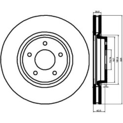 Brake Disc MINTEX MDC1276