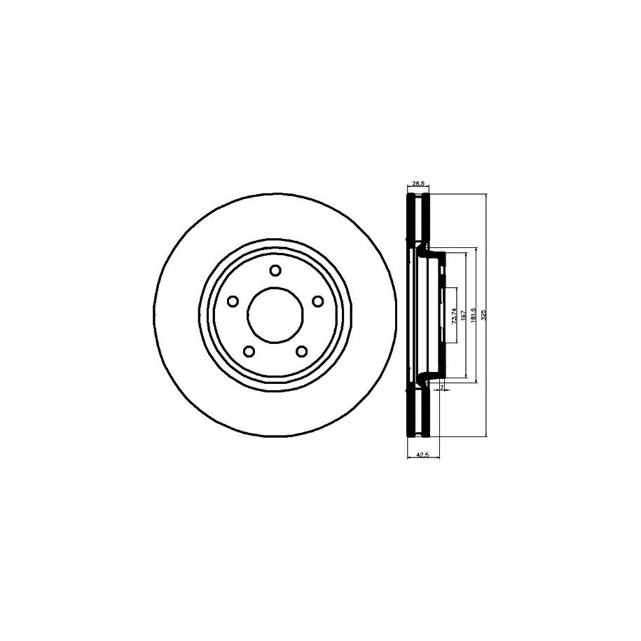Brake Disc MINTEX MDC1276