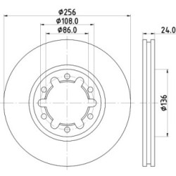Brake Disc MINTEX MDC1411