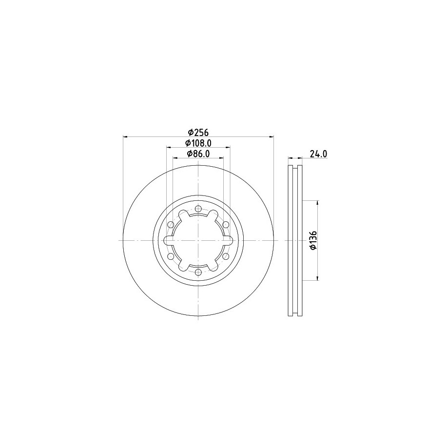 Brake Disc MINTEX MDC1411