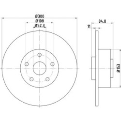 Brake Disc MINTEX MDC1537