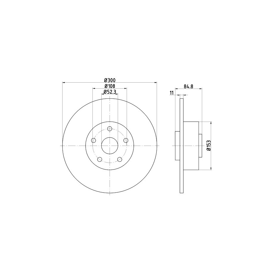 Brake Disc MINTEX MDC1537
