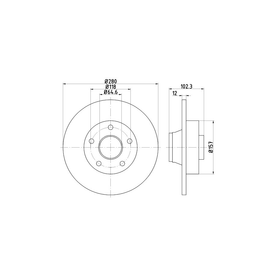 Brake Disc MINTEX MDC1609