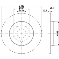 Brake Disc MINTEX MDC1643