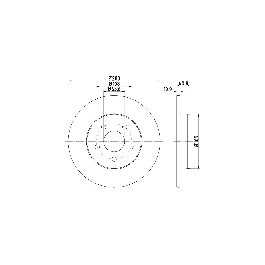Brake Disc MINTEX MDC1643