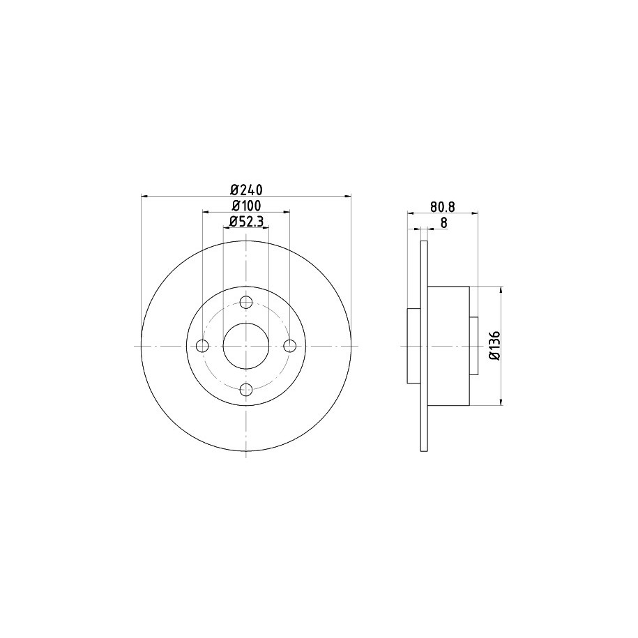 Brake Disc MINTEX MDC1707