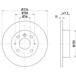 Brake Disc MINTEX MDC1972