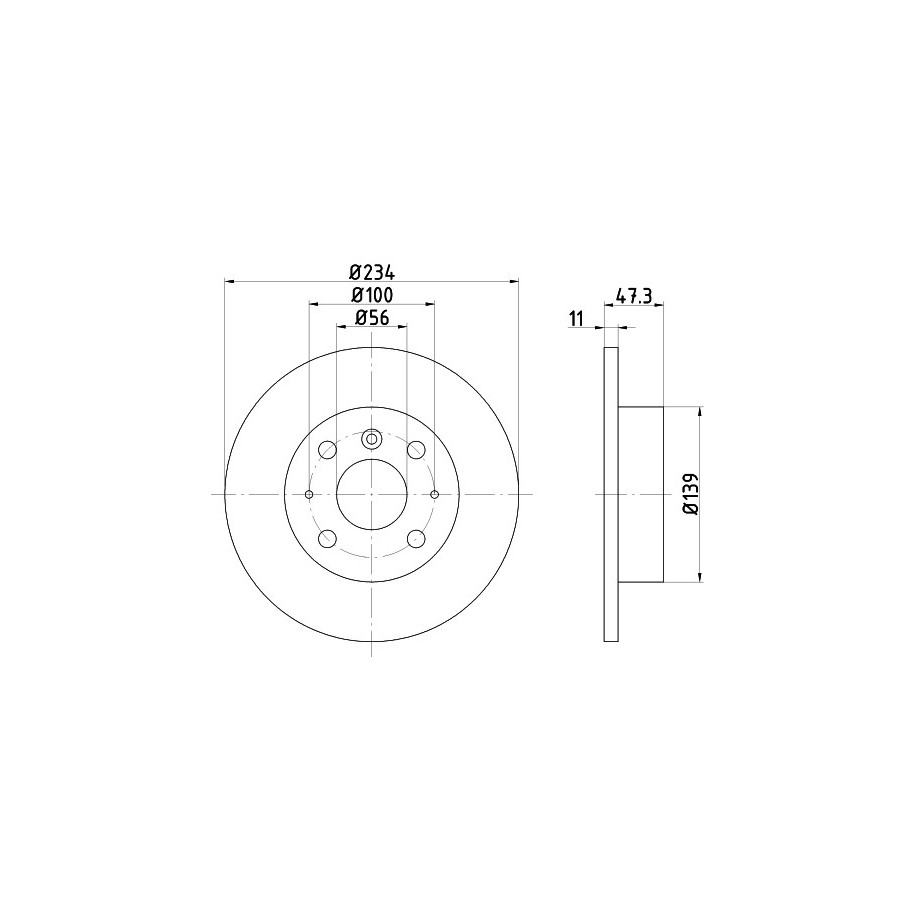 Brake Disc MINTEX MDC1972