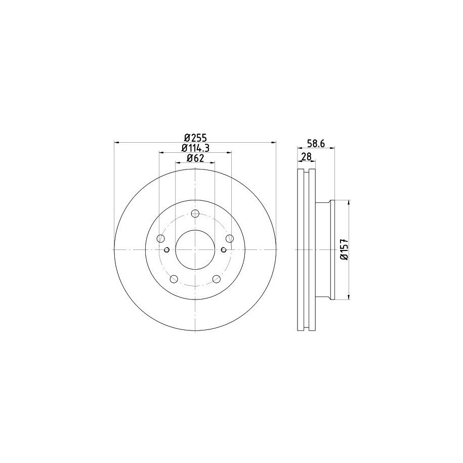 Brake Disc MINTEX MDC2303
