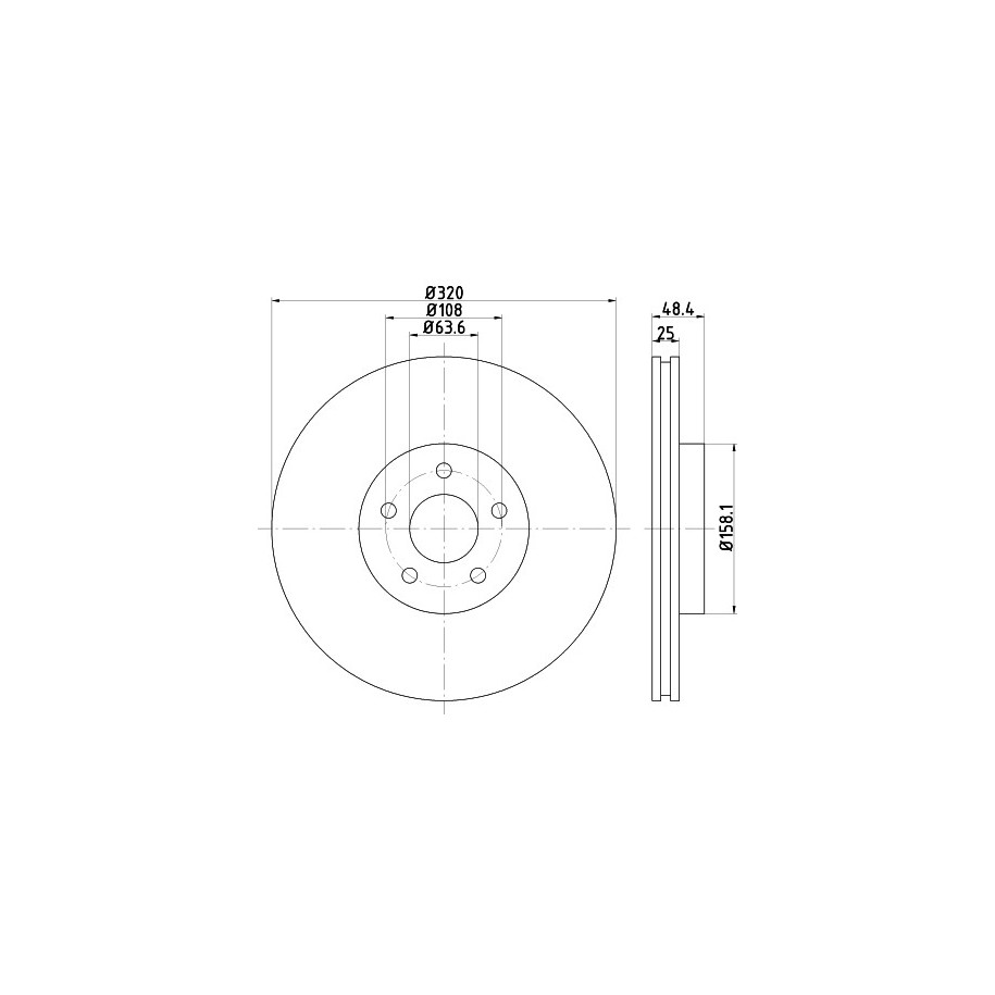 Brake Disc MINTEX MDC2570
