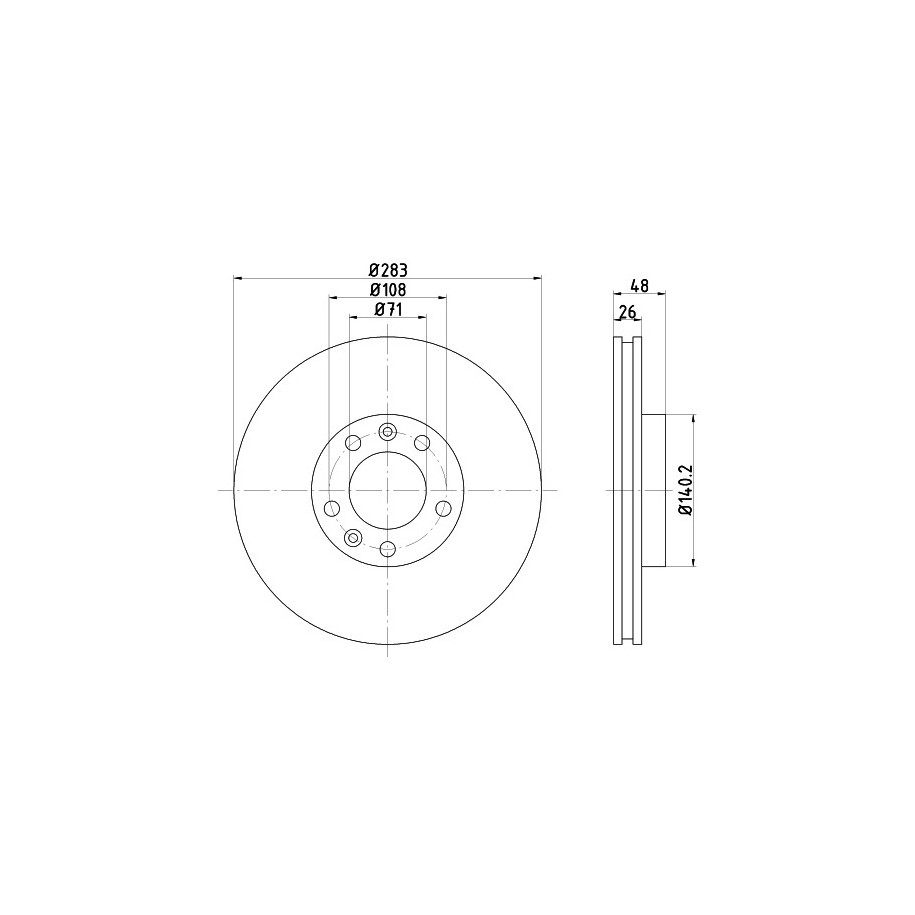 Brake Disc MINTEX MDC702