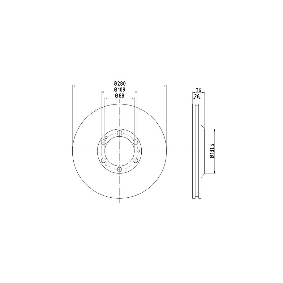 Brake Disc MINTEX MDC988