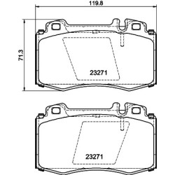 Brake Pad Set MINTEX MDB2064 for MERCEDES M-CLASS S-CLASS SL