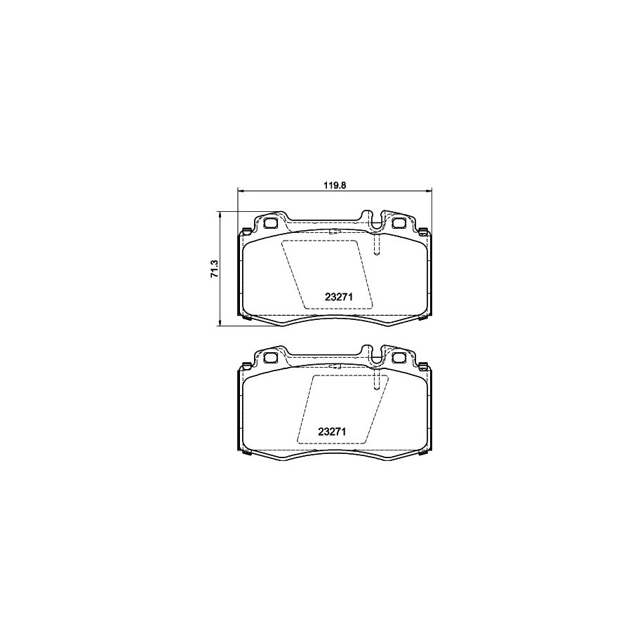 Brake Pad Set MINTEX MDB2064 for MERCEDES M-CLASS S-CLASS SL