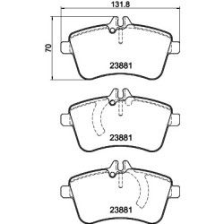 Brake Pad Set MINTEX MDB2671 for MERCEDES A-CLASS B-CLASS