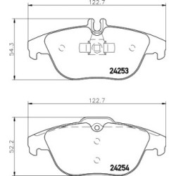 Brake Pad Set MINTEX MDB2845 for MERCEDES C-CLASS E-CLASS