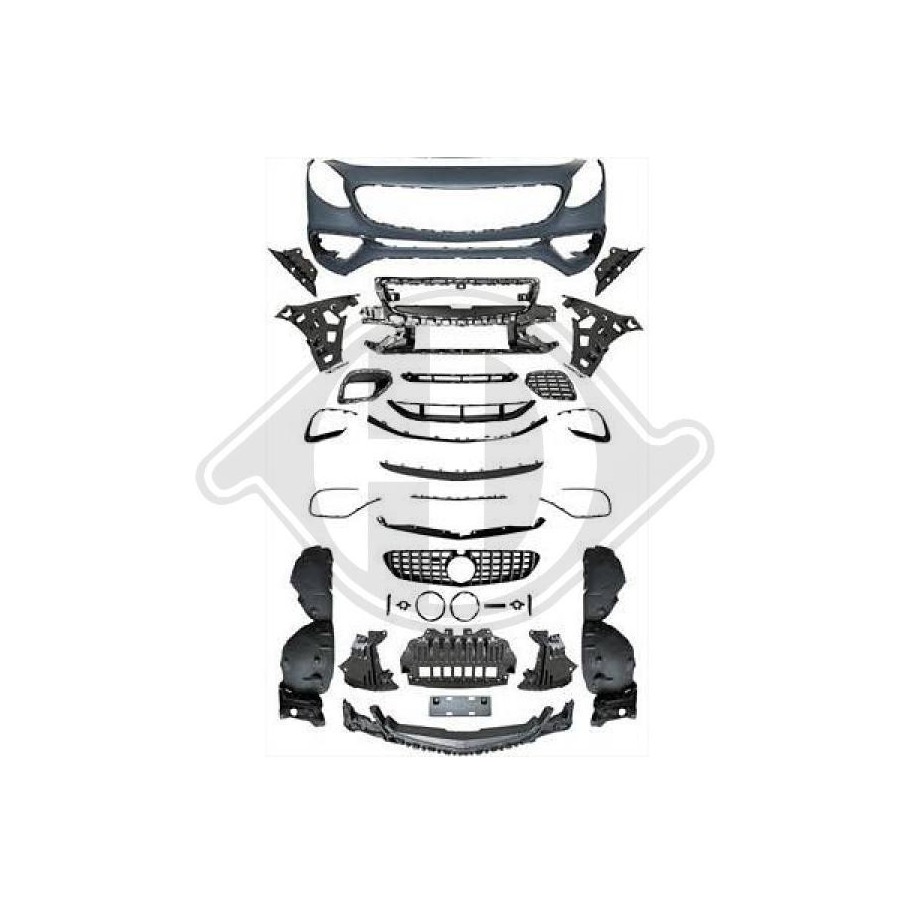 Bumper DIEDERICHS 1648250 for MERCEDES S-CLASS