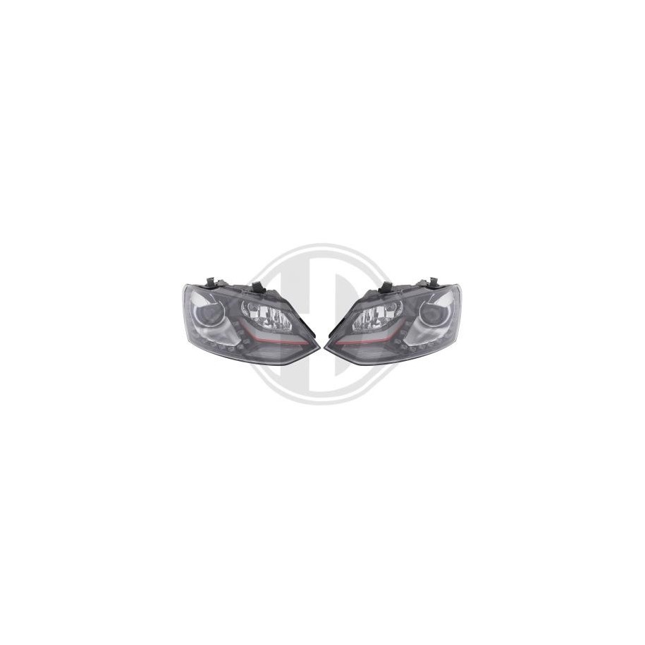 Headlight Set DIEDERICHS 2206584 for VW POLO