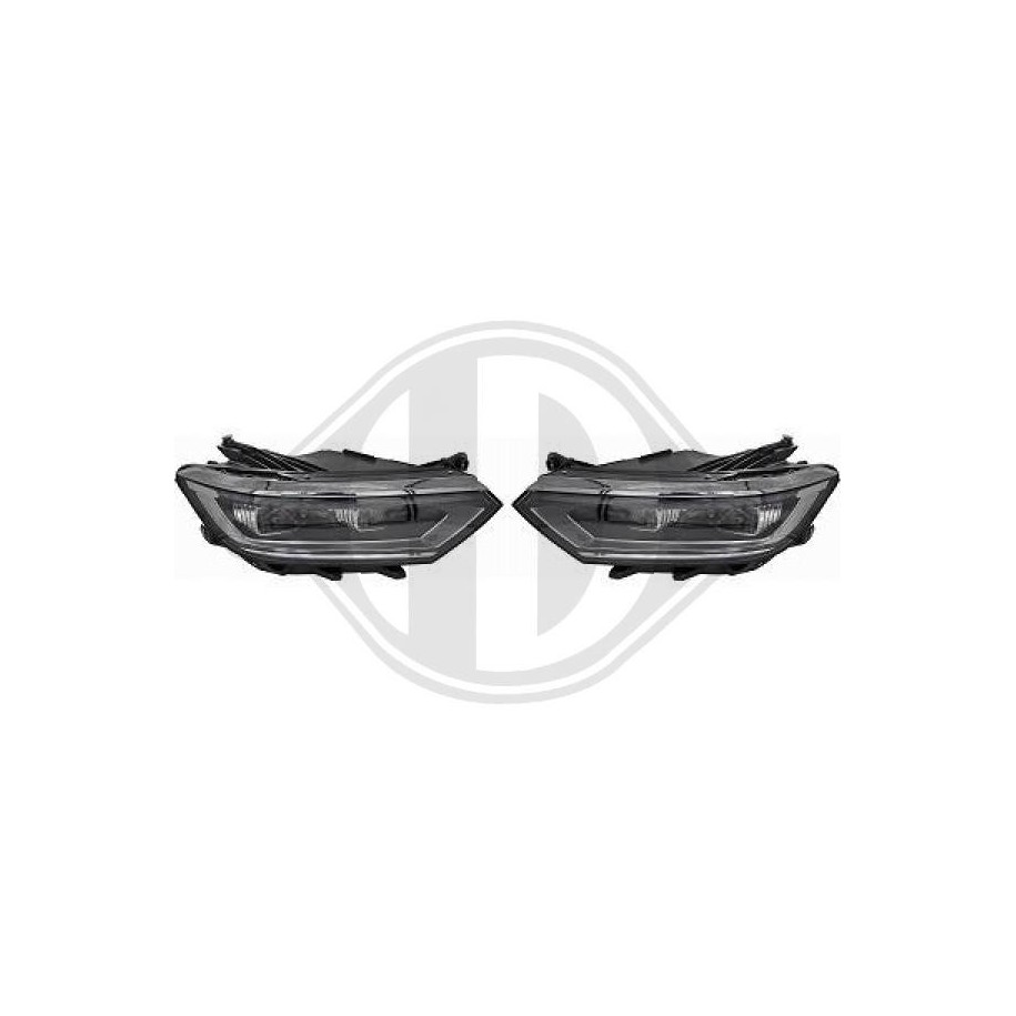 Headlight Set DIEDERICHS 2249380 for VW PASSAT