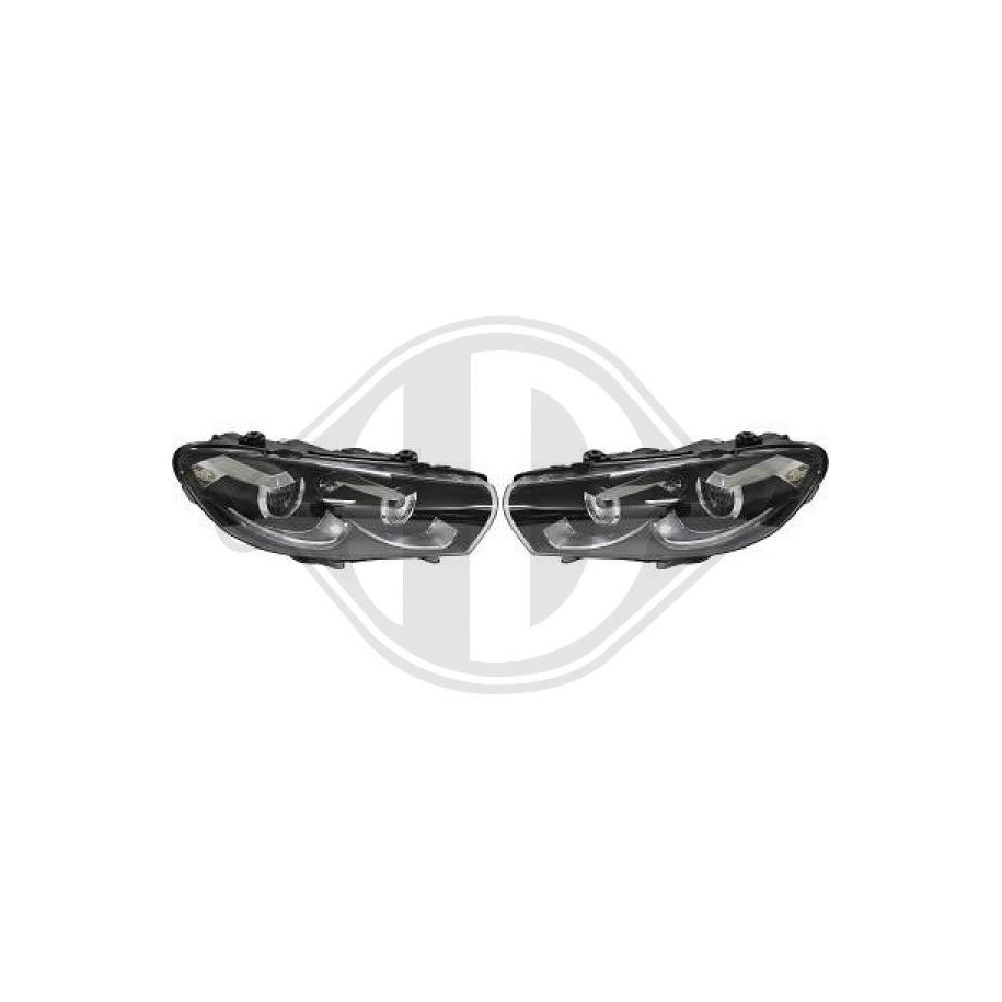 Headlight Set DIEDERICHS 2251280 for VW SCIROCCO