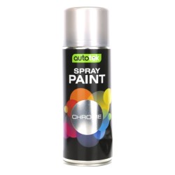 Spray On Paint - Basic Colour - 400ml - Gloss Finish ATOOCHR400 Colour Variant Silver (Chrome)