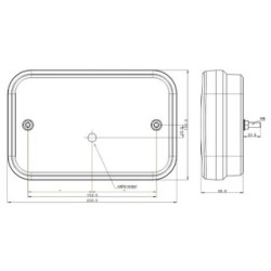 MP8640BR Fristom 12V Rectangular LED Combination Lamp RH