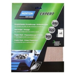 Norton Project Pack of 6 Preparation Sanding Sheets